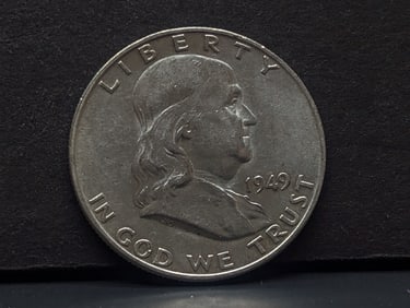 1949-D Franklin Silver Half Dollar **CHOICE AU**