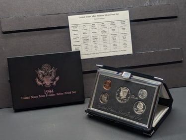 1994-S U.S. Mint Premier Silver Proof Set in OGP w/ COA