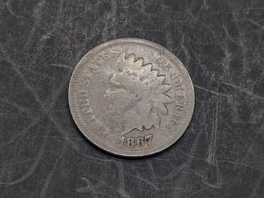 1867/67 Indian Head Cent