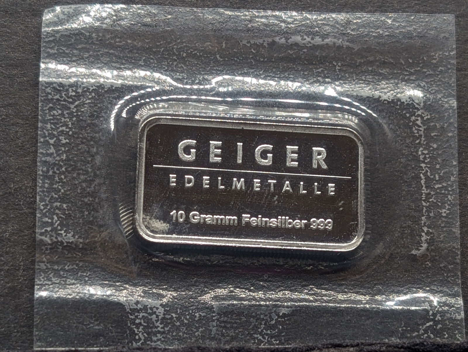 10 Grams .999 FINE SILVER Geiger Edelmetalle Schloss Guldengossa Designed Art Bar (1 of 2)