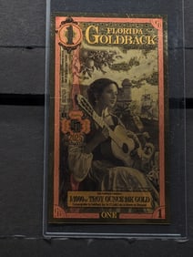 1/1000th Troy Oz. 24k PURE GOLD 2025 $1.00 Florida Goldback