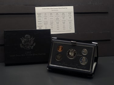 1995-S U.S. Mint Premier Silver Proof Set in OGP w/ COA