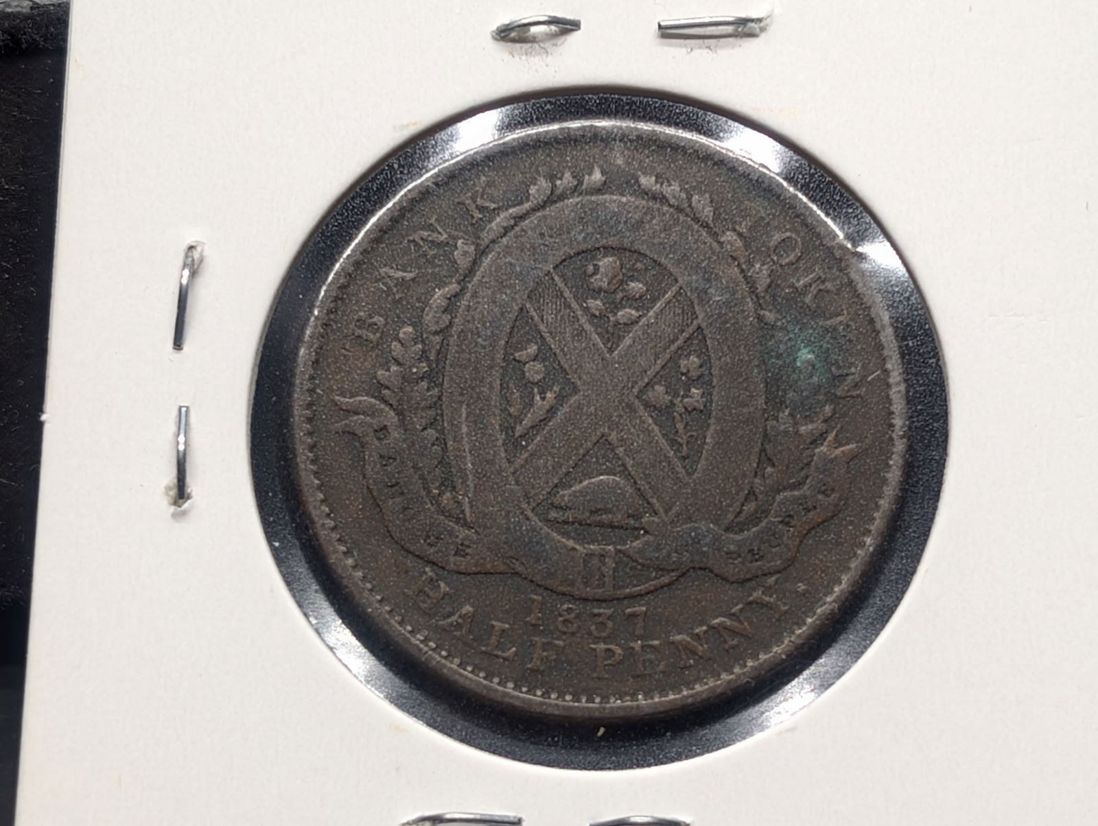 1837 Canada Half Penny Bank Token (1 of 2)