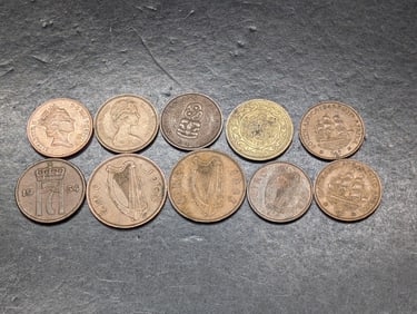 (10) Foreign Copper Coins