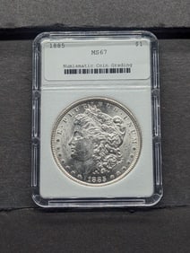 1885 Morgan Silver Dollar - NCG Cert. MS67 (NOT NGC!)