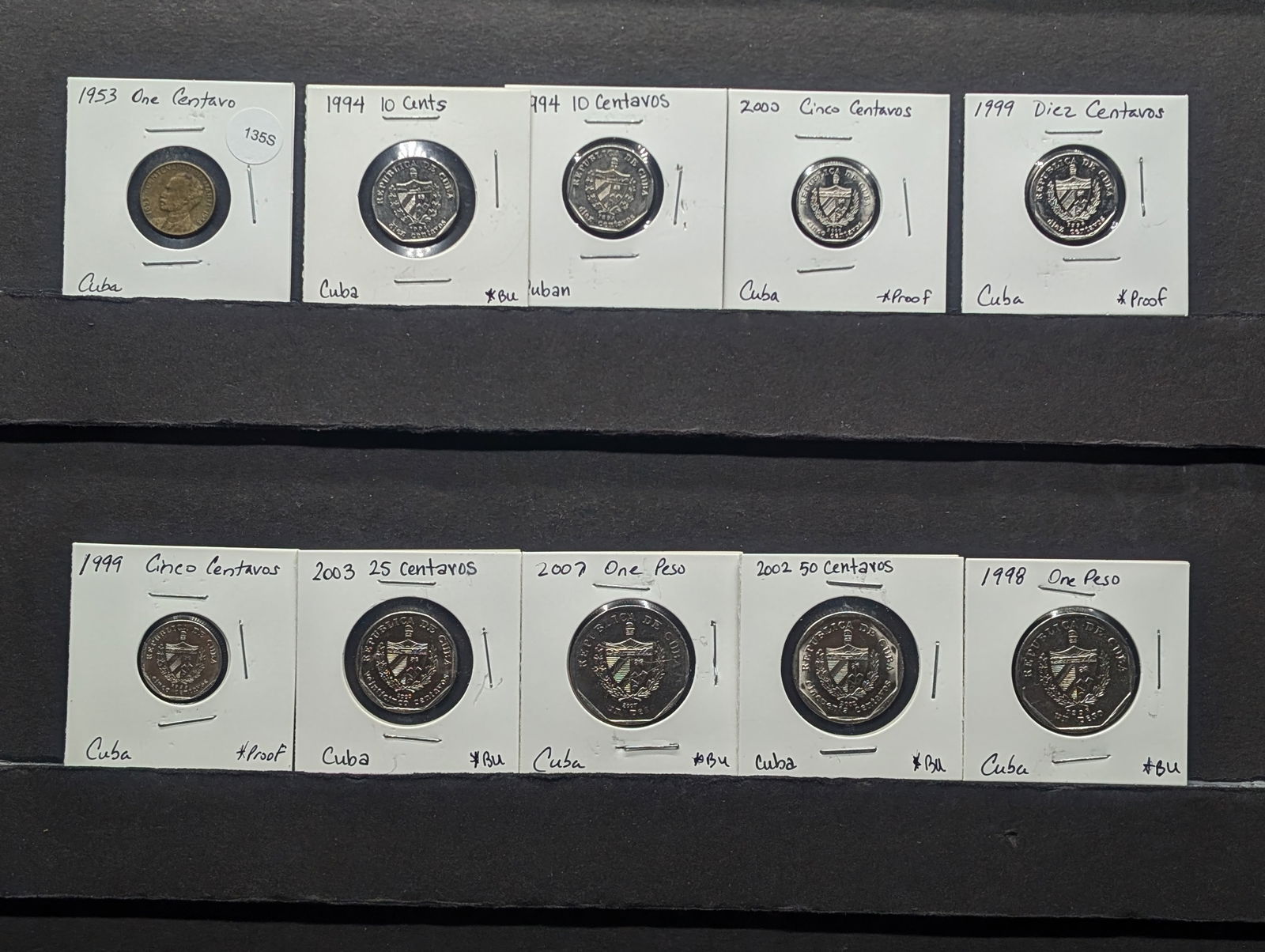 (10) Caribbean Coins Mixed Dates & Denominations, Proof & BU (1 of 11)