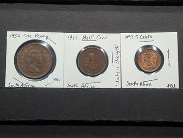 (3) South Africa Coins