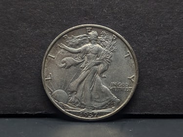 **AU+** 1937-S Walling Liberty Half Dollar