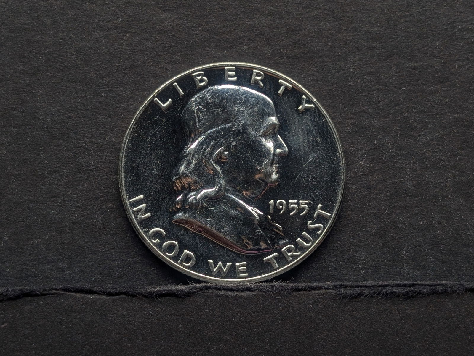 1955 PROOF Franklin Silver Half Dollar (1 of 2)