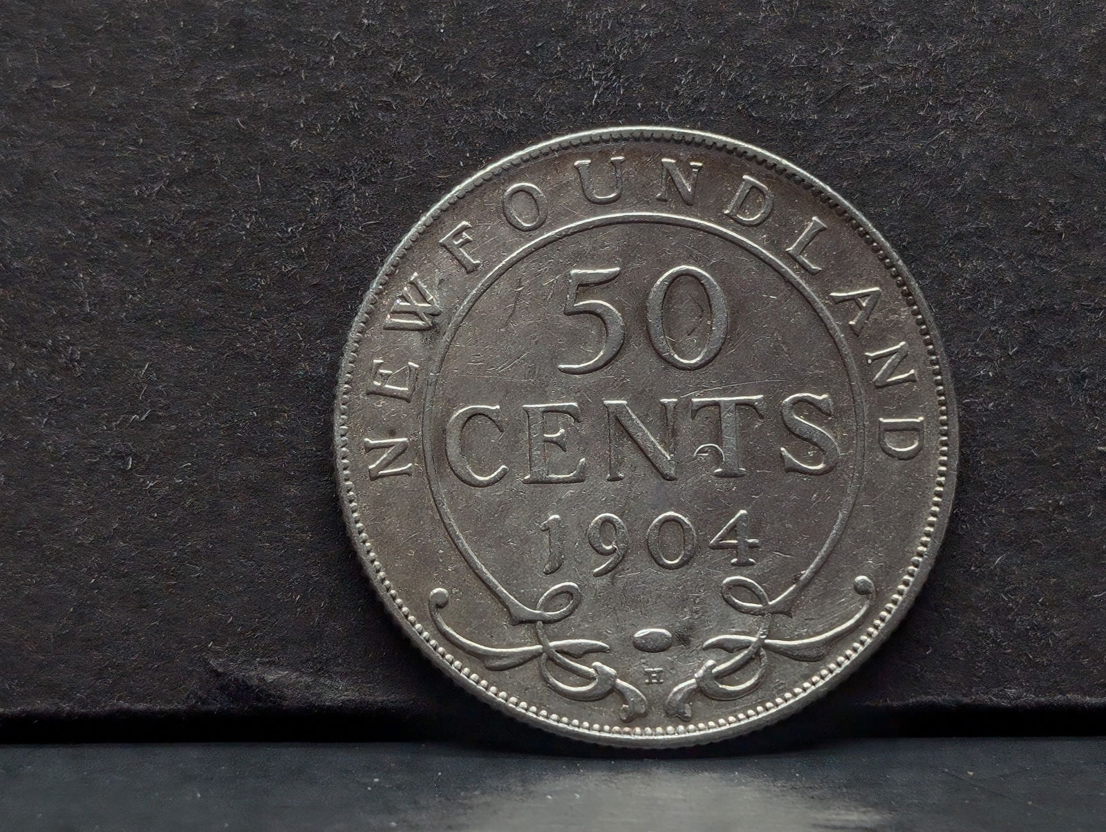 1904 H Newfoundland .925 silver half dollar. Full crown. (1 of 3)