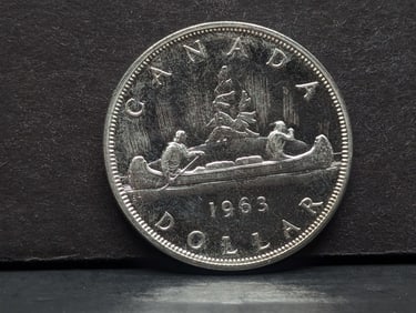 1963 Canada 80% silver $1. GEM BU.