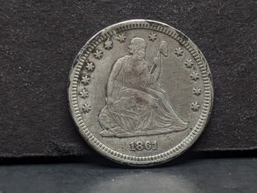 1861 Seated Liberty Quarter