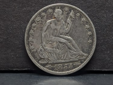 1855-O Seated Half with Arrows. XF.