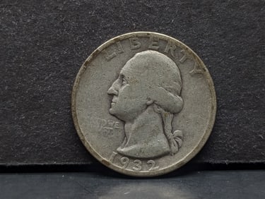 1932-S Washington Quarter. Original VG. Only 408,000 made. KEY.