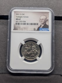 2021-D Tuskegee Airmen Quarter - NGC MS67