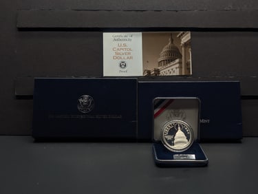 1994-S PROOF U.S. Capitol Commem Silver Dollar in OGP w/ COA