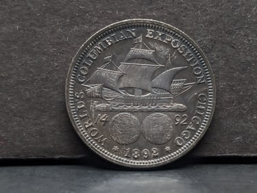 1892 Columbian Expo Half. Very attractive BU.