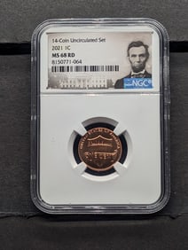 2021 Lincoln Shield Cent - NGC MS68 RD