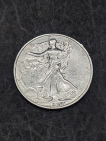 **XF/AU** 1927-S Walking Liberty Half Dollar