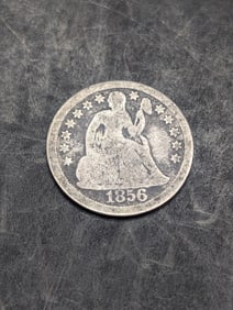 **VG** 1856 w/ Stars & Large Date Seated Liberty Dime