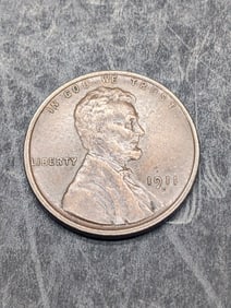 **AU** 1911-D Lincoln Wheat Cent