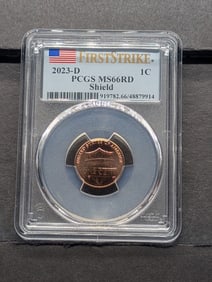 2023-D Lincoln Shield Cent - PCGS MS66 RD *First Strike*
