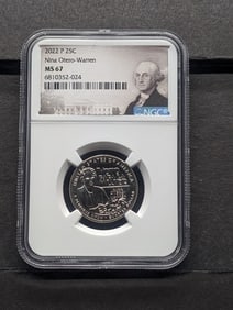 2022-P Nina Otero-Warren Quarter - NGC MS67