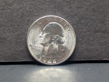 1946-S Washington Silver Quarter **GEM BU**