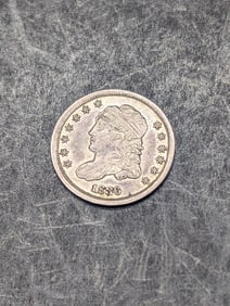 **CHOICE AU** 1836 Capped Bust Half Dime
