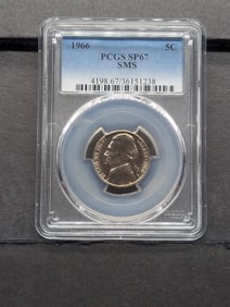 1966 SMS Jefferson Nickel - PCGS SP67