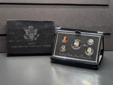 1992-S U.S. Mint Premier Silver Proof Set in OGP w/ COA