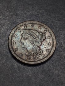 1853 Braided Hair Large Cent