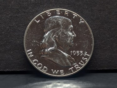 1953 PROOF Franklin Silver Half Dollar