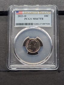 2023-D Roosevelt Dime - PCGS MS67 FB *Advanced Release*