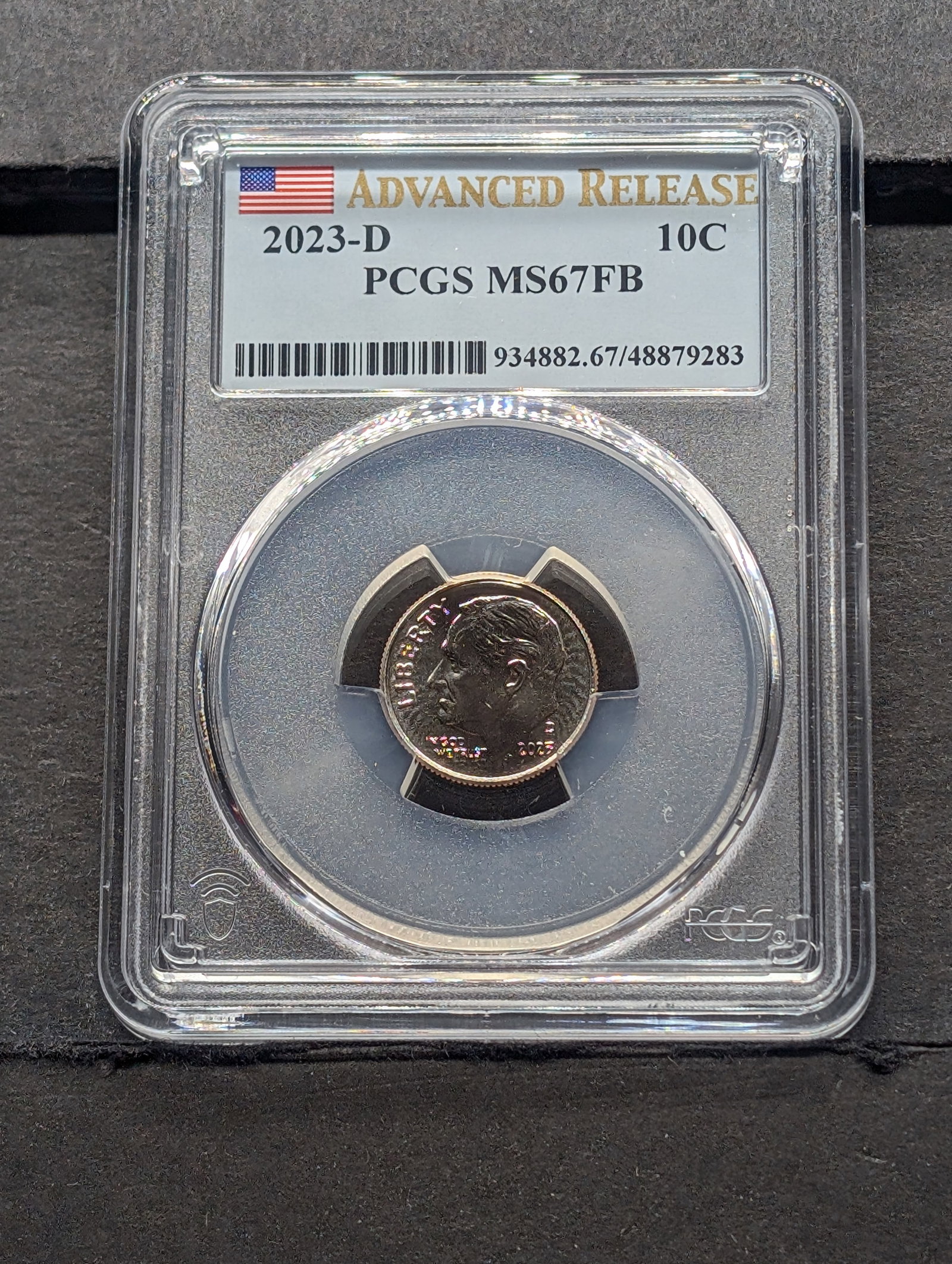 2023-D Roosevelt Dime - PCGS MS67 FB *Advanced Release* (1 of 3)