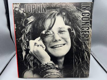 Janis Joplin: Joplin In Concert (1972), gatefold, 2 LPs: Janis Joplin: Joplin In Concert (1972), gatefold, 2 LPs - Records have not been tested by the auction house for play quality. All items are sold as is.