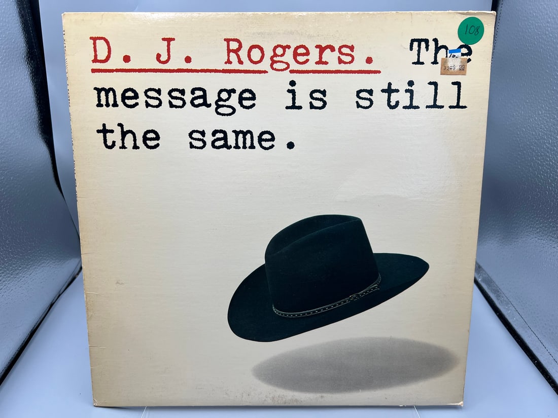 1980 D.J. Rogers The Message Is Still The Same White Label Promo Vinyl Album - JC 36376: 1980 D.J. Rogers The Message Is Still The Same White Label Promo Vinyl Album - JC 36376 - Records have not been tested by the auction house for play quality. All items are sold as is.