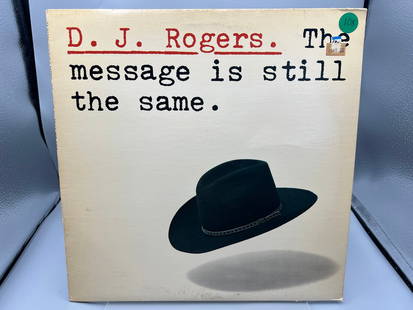 1980 D.J. Rogers The Message Is Still The Same White Label Promo Vinyl Album - JC 36376: 1980 D.J. Rogers The Message Is Still The Same White Label Promo Vinyl Album - JC 36376 - Records have not been tested by the auction house for play quality. All items are sold as is.