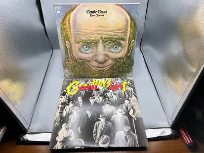 Gentle Giant (2 LP Lot): Three Friends (1976), reissue, gatefold; and Civilian (1980): Gentle Giant (2 LP Lot): Three Friends (1976), reissue, gatefold; and Civilian (1980) - Records have not been tested by the auction house for play quality. All items are sold as is.