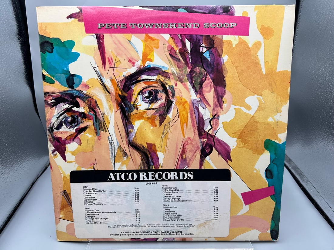1983 Pete Townshend Scoop Vinyl Album W/ Promo Sticker On Cover - 90063-1-F (1 of 6)