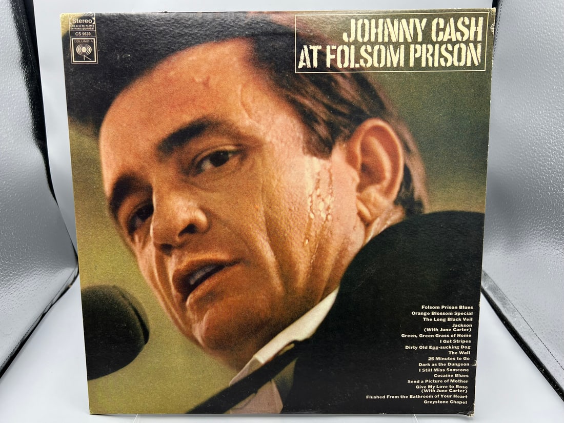 1968 Johnny Cash At Folsom Prison Vinyl Album - CS 9639 (1 of 5)