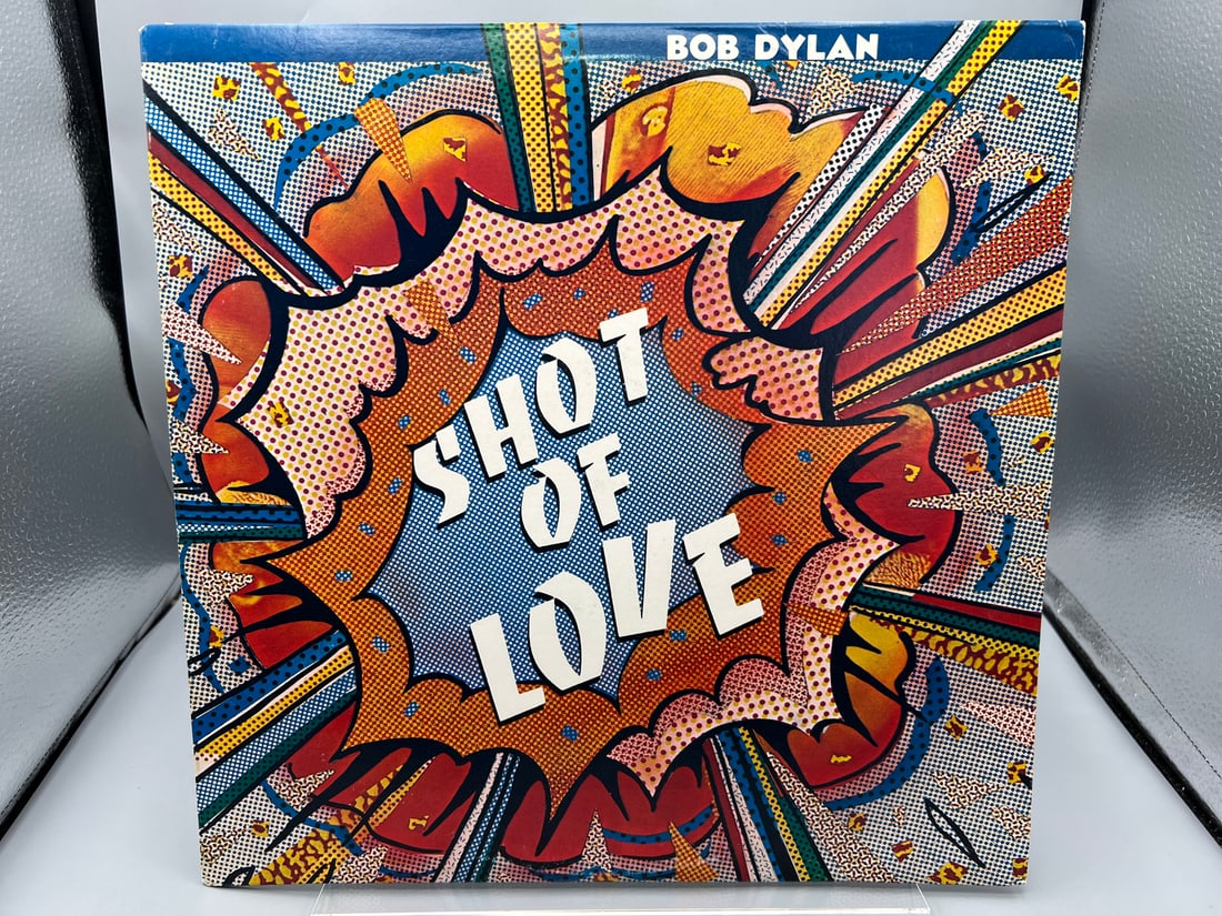 1981 Bob Dylan Shot of Love Reissue Vinyl Album - PC 37496: 1981 Bob Dylan Shot of Love Reissue Vinyl Album - PC 37496 - Records have not been tested by the auction house for play quality. All items are sold as is.