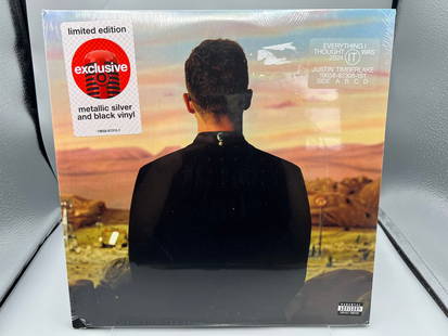 SEALED - Justin Timberlake: Everything I Thought I Was (2024), Limited Edition, metallic silver and: SEALED - Justin Timberlake: Everything I Thought I Was (2024), Limited Edition, metallic silver and black vinyl, worldwide pressing, minor holes in shrinkwrap but still tightly sealed - Records have n