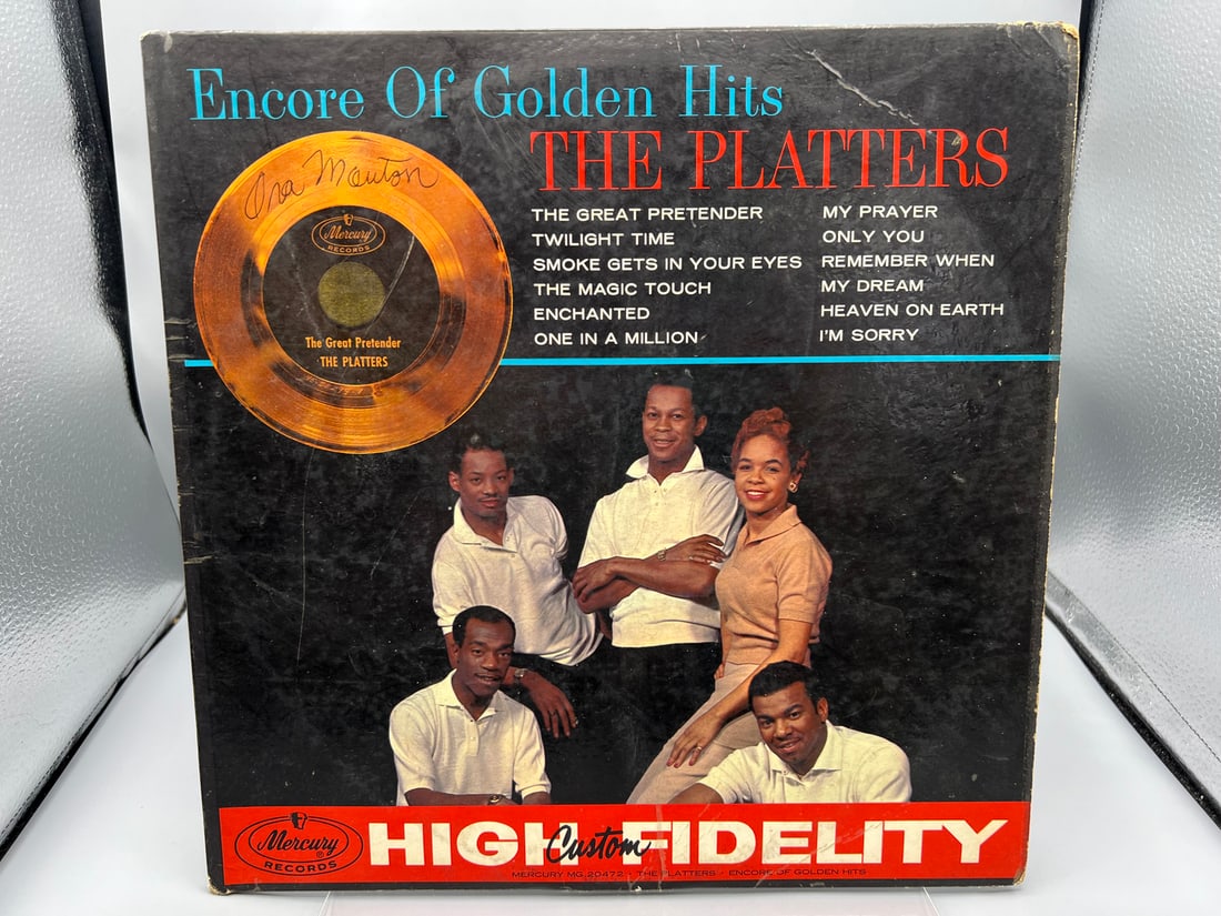 1960 The Platters Encore of Golden Hits Vinyl Album - MG-20472: 1960 The Platters Encore of Golden Hits Vinyl Album - MG-20472 - Records have not been tested by the auction house for play quality. All items are sold as is.