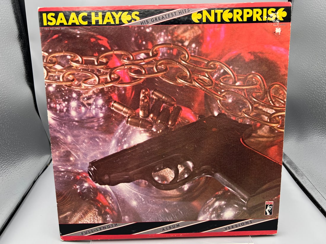 1980 Isaac Hayes Enterprise: His Greatest Hits Vinyl Album - STX-88003: 1980 Isaac Hayes Enterprise: His Greatest Hits Vinyl Album - STX-88003 - Records have not been tested by the auction house for play quality. All items are sold as is.
