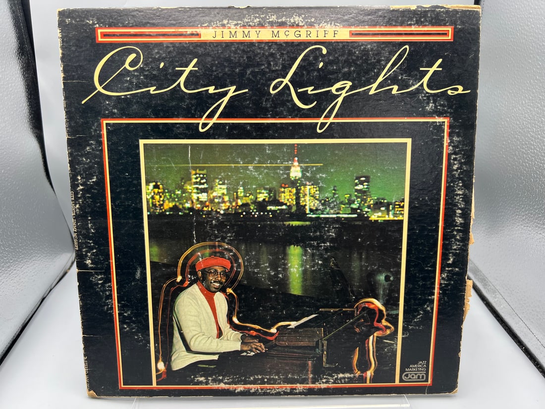 1981 Jimmy McGriff City Lights Vinyl Album - JAM 002: 1981 Jimmy McGriff City Lights Vinyl Album - JAM 002 - Records have not been tested by the auction house for play quality. All items are sold as is.