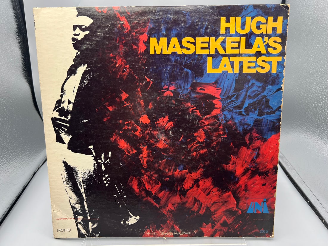 Hugh Masekela: Hugh Masekela's Latest (1967), promo label, previous owner sticker on back cover,: Hugh Masekela: Hugh Masekela's Latest (1967), promo label, previous owner sticker on back cover, cover shows minor wear - Records have not been tested by the auction house for play quality. All items 