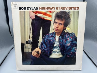 Bob Dylan: Highway 61 Revisited (1980's - specific year unknown), repress, price sticker residue on