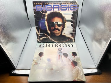 Giorgio (2 LP Lot): From Here To Eternity (1977), promo notch in cover, in original shrinkwrap; and