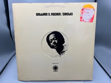 William S. Fischer: Circles (1970), die-cut/uni-pak cover, faded price/hype sticker on cover